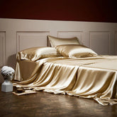 Royalis Rose Gold Luxury Pure Mulberry Silk Bedding Set | Yedwo Design
